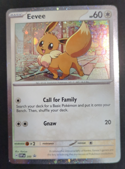 Pokemon TCG Eevee #200 ~ Cosmos Holo Black Star Promo Destined Rivals - Image 1