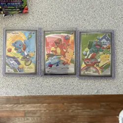 Pokemon TCG First Partner Illustration Collection Series 1 Kanto GEN 1 Starters - Image 1