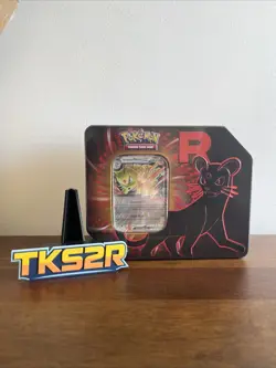 Pokemon TCG Factory Sealed Destined Rivals Team Rocket Tin - Persian - Image 1