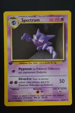 Pokemon TCG HAUNTER 1ST EDITION FRENCH SPECTRUM Base Set 29/102 NM - Image 1