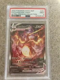 2022 POKEMON SWSH PROMO | ULTRA-PREMIUM COLLECTION-FA/CHARIZARD VMAX 261 PSA 9 - Image 1