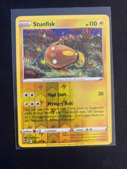 Pokemon TCG - Silver Tempest - 055/195 - Stunfisk Reverse Holo - Image 1