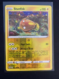 Pokemon TCG - Silver Tempest - 055/195 - Stunfisk Reverse Holo - Image 3