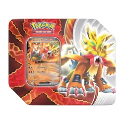 Pokemon Paradox Destinies Gouging Fire ex Tin - Factory Sealed - Image 1