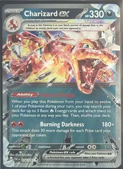 Pokemon TCG - Holofoil Charizard ex Double Rare 054/091 NM PAF - Image 1
