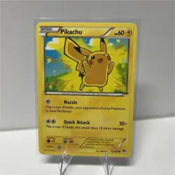 Pokemon Pikachu XY Common Regular 42/146 60 HP Basic Nuzzle Quick Attack - Image 1