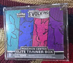 Pokemon TCG Evolving Skies Pokemon Center ETB Sealed With Acrylic Case. 820650809811 - Image 1