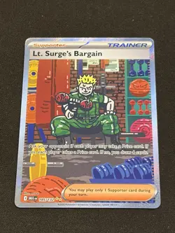 Pokemon TCG Lt. Surge's Bargain Sir 185/132 - Image 1