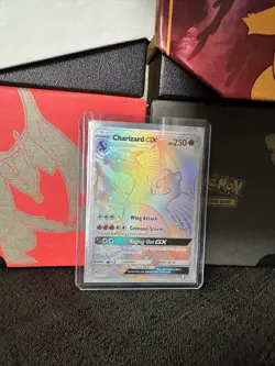 Pokemon TCG Charizard GX 150/147 Burning Shadows Rainbow Secret Rare Full Art - Image 1