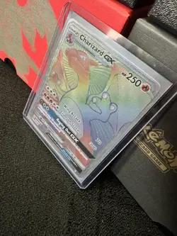 Pokemon TCG Charizard GX 150/147 Burning Shadows Rainbow Secret Rare Full Art - Image 3