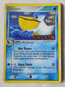 Played (HP) Pelipper - Reverse Holo #21 Deoxys Pokemon TCG - Image 1