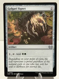 Golgari Signet 246 U Commander: Duskmourn: House of Horror NM MTG - Image 1