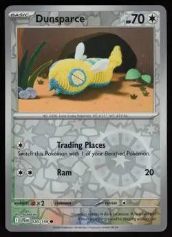 DUNSPARCE 120/159 COMMON JOURNEY TOGETHER POKEMON REVERSE HOLO NM/M - Image 1