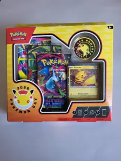 Pokemon TCG Pokemon Day 2026 Special Edition Box Pikachu Promo Stamp Booster - Image 1