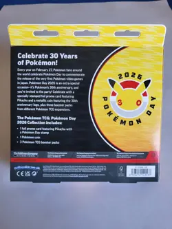 Pokemon TCG Pokemon Day 2026 Special Edition Box Pikachu Promo Stamp Booster - Image 2