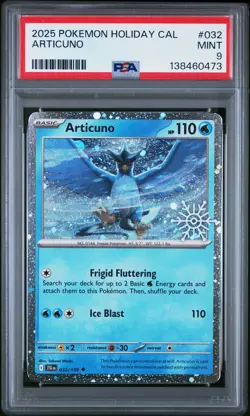 Articuno 032 Holiday Calendar Pokemon PSA 9 - Image 1