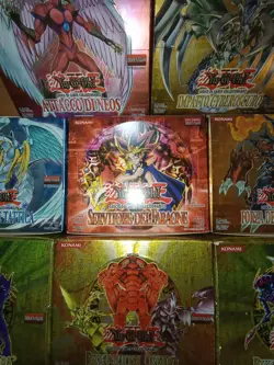 8 x Box vintage Yu-Gi-Oh! vuoti - anche prime edizioni, ben conservati Display - Image 1
