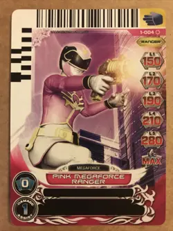 Saban's Power Rangers Action Card Game 1-004 Pink Megaforce Ranger COMBINE SHIP - Image 1
