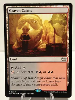 Graven Cairns 280 R Commander: Duskmourn: House of Horror NM MTG - Image 1