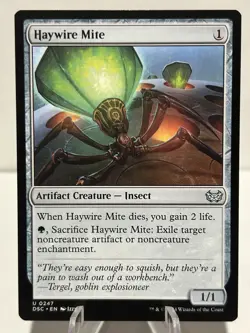 Haywire Mite 247 U Commander: Duskmourn: House of Horror NM MTG - Image 1