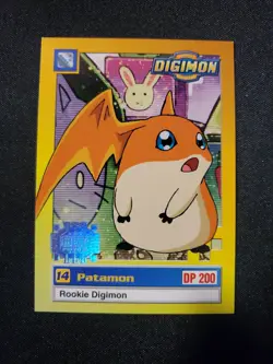 Digimon Trading Card Game 1 Patamon #17 of 34 Exclusive Preview Silver Stamp * - Image 1