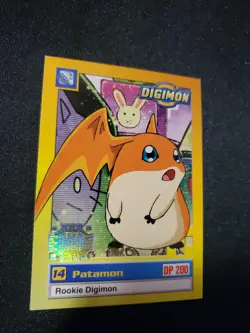 Digimon Trading Card Game 1 Patamon #17 of 34 Exclusive Preview Silver Stamp * - Image 2