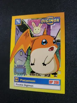 Digimon Trading Card Game 1 Patamon #17 of 34 Exclusive Preview Silver Stamp * - Image 3