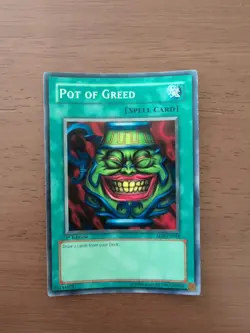 Pot of Greed SD4-EN018 1st Edition COMMON YuGiOh Card - Image 1