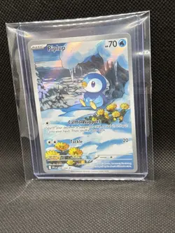 Full Art PIPLUP Card • ILLUSTRATION RARE 098/094 • Pokemon ME: Phantasmal Flames - Image 1