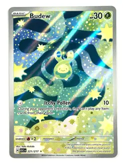 2026 Budew 221 ME: Ascended Heroes Illustration Rare IR Holo Pokemon TCG Card - Image 1