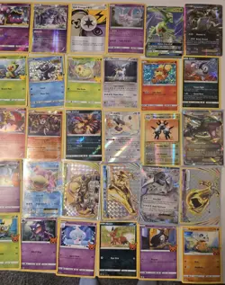 Pokemon Card Lot, 55 AUTHENTIC Pokemon Cards, Rare and Holographic - Image 2