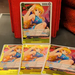 Bandai One Piece Card Game OP06 O-Nami OP06-101 Lot of 4 Foil Character - Image 1
