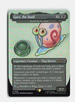 Gary, the Snail - Toxrill (Rainbow Foil) 1929 Secret Lair Drop Series MTG NM - Image 1