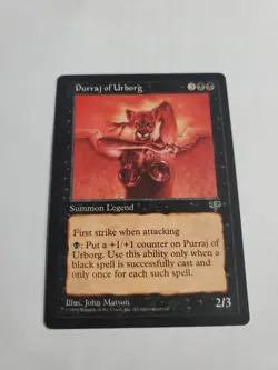 1x Light Play, English Regular Purraj of Urborg Mirage - Image 1