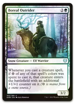 Boreal Outrider #163 (Foil) (NM) Kaldheim KHM Magic MTG - Image 1