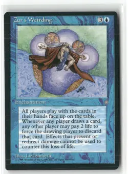 Zur's Weirding Ice Age Magic: The Gathering Rare Lightly Played - Image 1