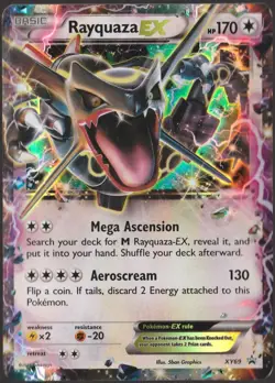 Rayquaza EX XY69 Pokemon TCG XY Black Star Promo Promo DMG - Image 1