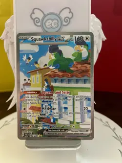 Pokemon TCG Squawkabilly EX #264 Rare Paldea Evolved Illustration Card - Image 1