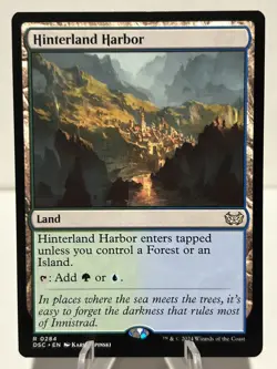 Hinterland Harbor 284 R Commander: Duskmourn: House of Horror NM MTG - Image 1