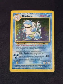 1999 Spanish Pokemon Blastoise 2/102 Holo Base Set - MP - Image 1