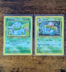 Vintage Pokemon Cards Starters Base Set Lot 6 LP Squirtle, Charmander, Bulbasaur - Image 2