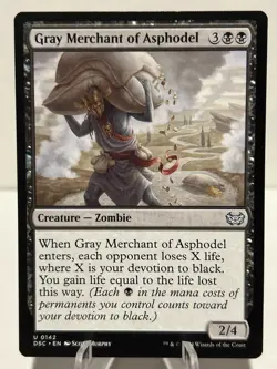 Gray Merchant of Asphodel 142 U Commander: Duskmourn: House of Horror NM MTG - Image 1