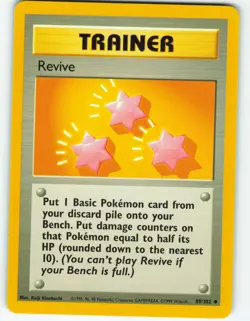 Revive - 89/102 Base Set - Pokemon TCG - 1999 - Image 1