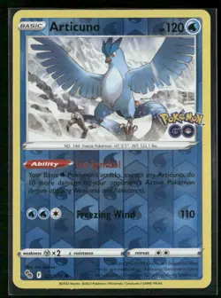 Articuno Pokemon GO 024/078 Reverse Holo NM - Image 1
