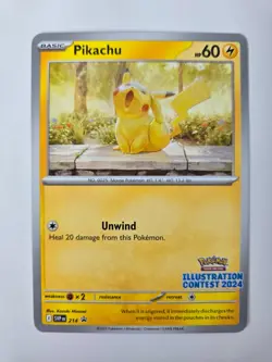 Pokemon Pikachu SVP214 - Illustration Contest 2024 Promo - Image 1