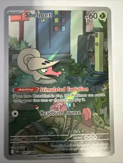 Pokemon TCG Shelmet 093/086 Illustration Rare Sv White Flare Near Mint - Image 1