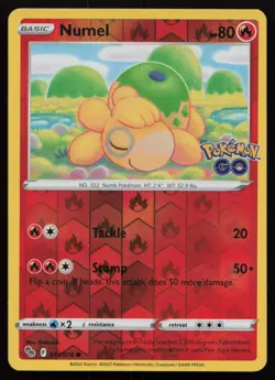 Numel (Peelable Ditto) Common Pokemon GO 013/078 NM - Image 1