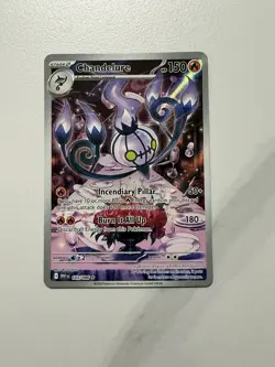 Chandelure 103/086 NM – Illustration Rare – 2025 TCG Pokemon White Flare - Image 1
