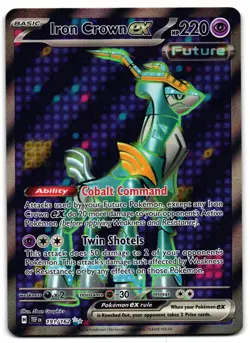 Iron Crown ex 191/162 - 🌊 Temporal Forces Ultra Rare Pokemon TCG 🖤 - LP - Image 1