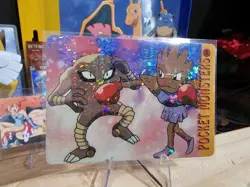 1999 Vintage Pocket Monsters Vending Prism - Hitmonchan VS Hitmonlee #36 - Image 2